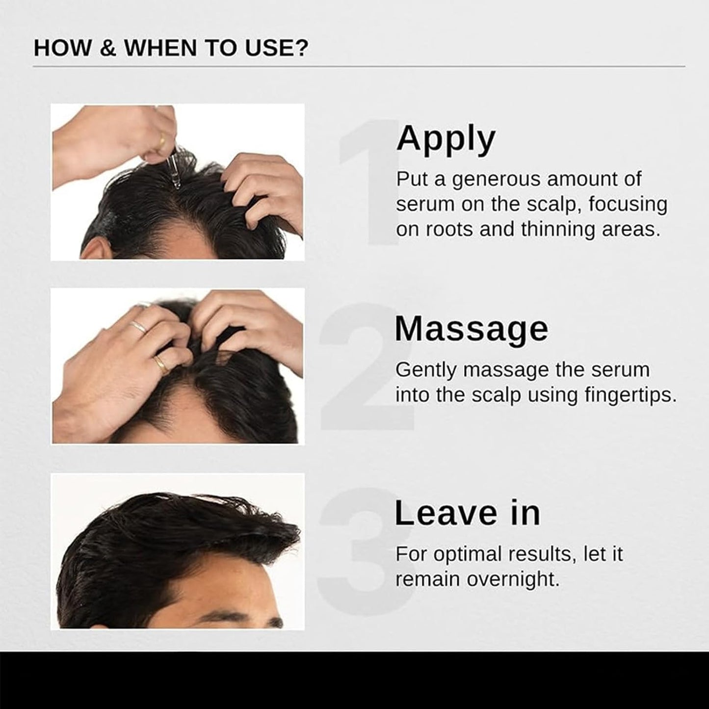Hair Growth Oil | Nourishing Formula for Thicker, Fuller Hair - 3 Pack, Lightweight & Non-Greasy