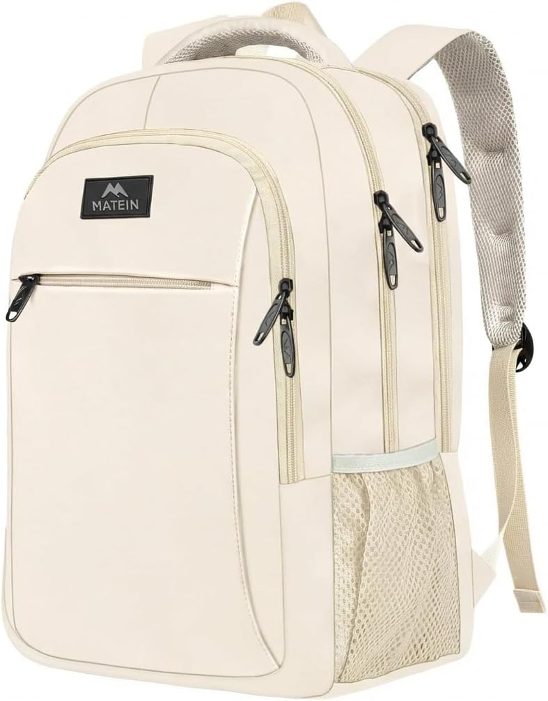 MATEIN Travel Laptop Backpack - Anti-Theft Water-Resistant Bag for 15.6" Laptops | Grey