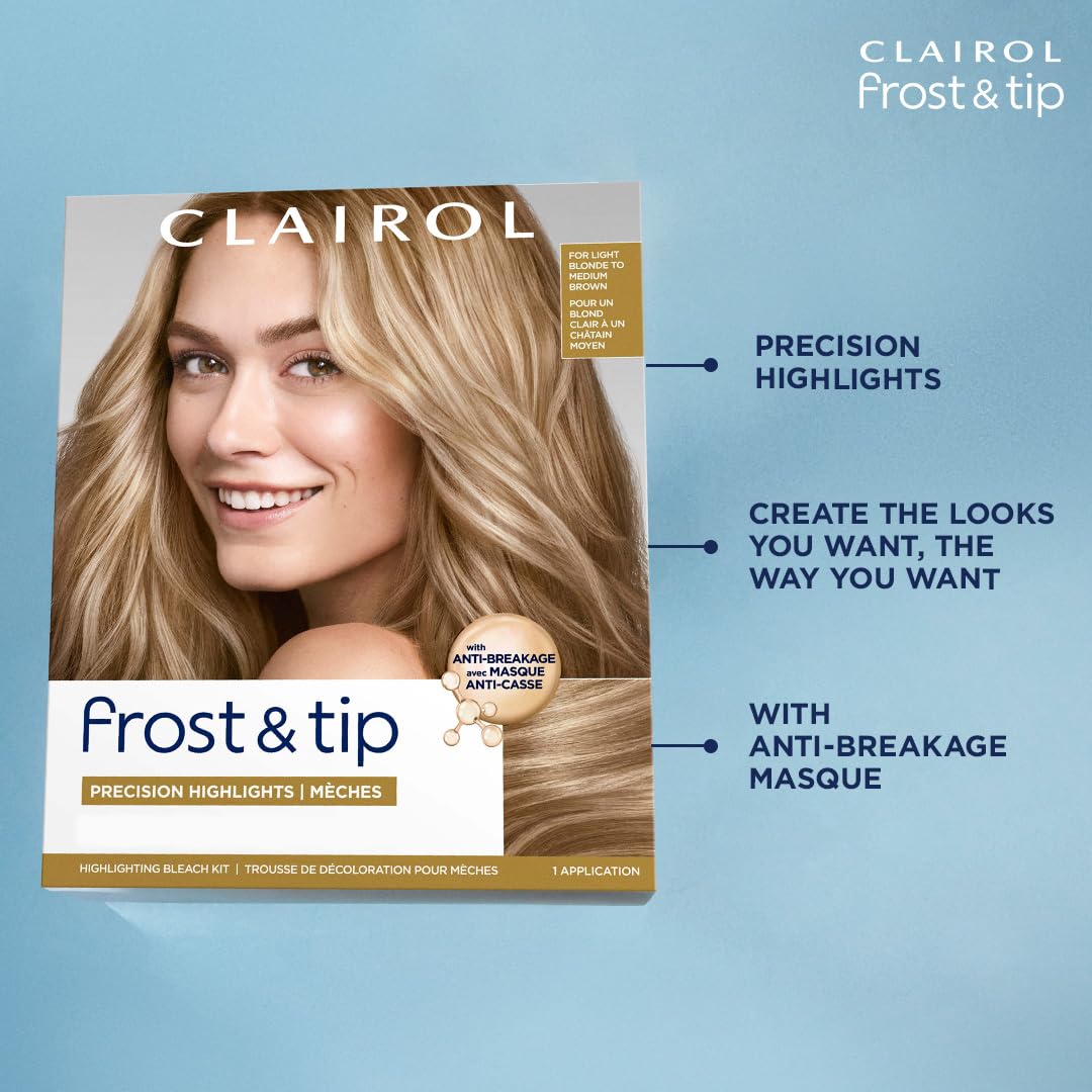 Clairol Nice'n Easy Hair Dye - Light Blonde to Medium Brown Color | Frost & Tip, 1 Pack