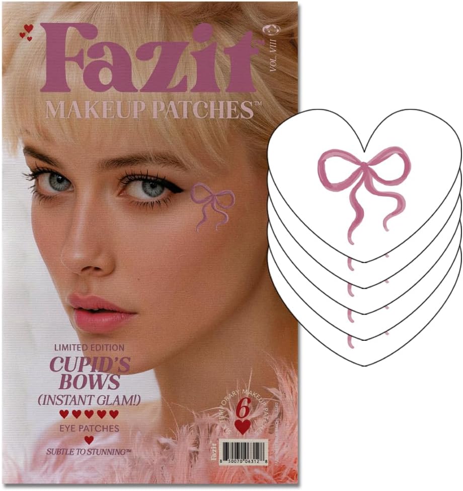 Soccer Face Stickers - Waterproof Glitter Makeup Patches for Game Day Glam | Red, Blue & Silver (6 Pack)