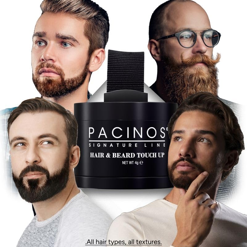 Pacinos Instant Hair and Beard Touch Up Powder - Dark Brown