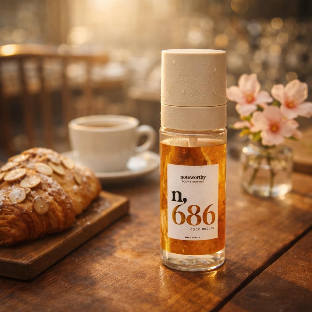 Coco Brulee Body Mist - Warm Gourmand Fragrance with Toasted Coconut, Almond Blossom & Vanilla Sugar | Lightweight Mist for Hair & Skin