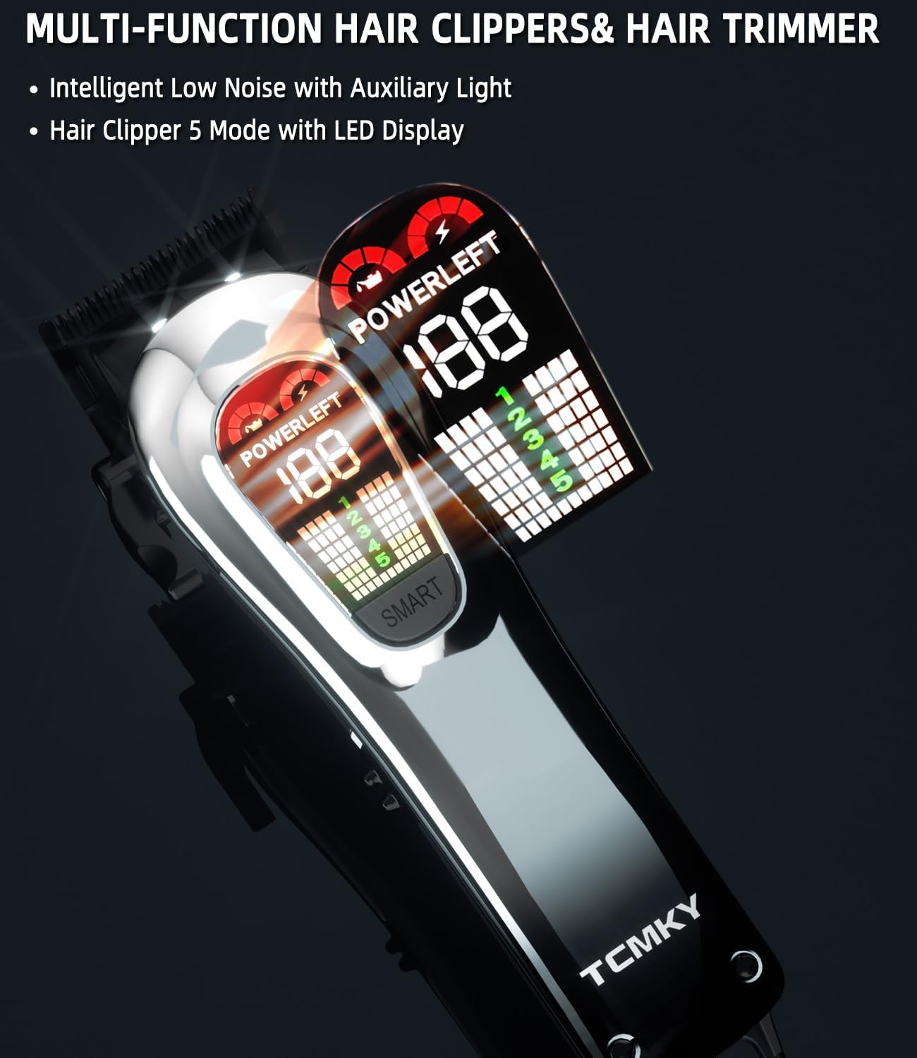 Hair Clippers for Men - Professional Cordless Hair Cutting & Beard Trimmer Set | Rechargeable Electric Shaver