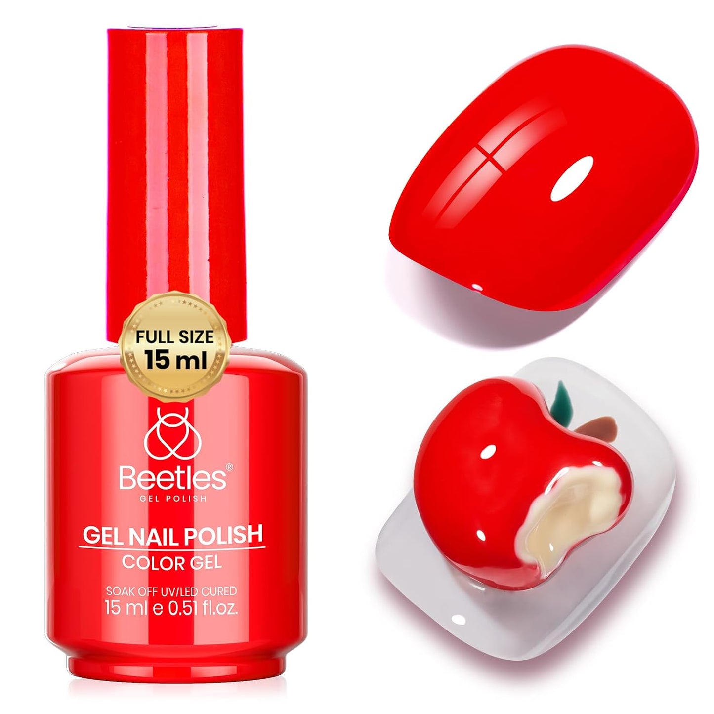 Beetles Purple Gel Polish - Lilac Light Purple Nail Color | 15ml Soak Off UV LED Gel for Summer Manicure