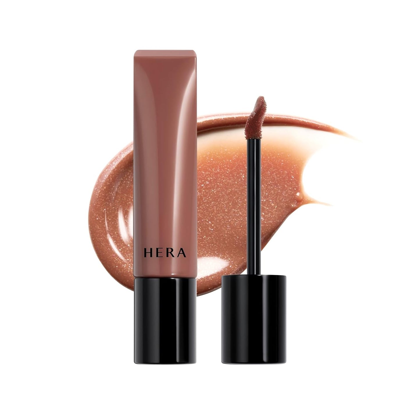 HERA Tinted Shine Lip Serum #450 Brown Sugar - Weightless, Transfer-Resistant Color, 12-Hour Hydration | 0.30 oz.