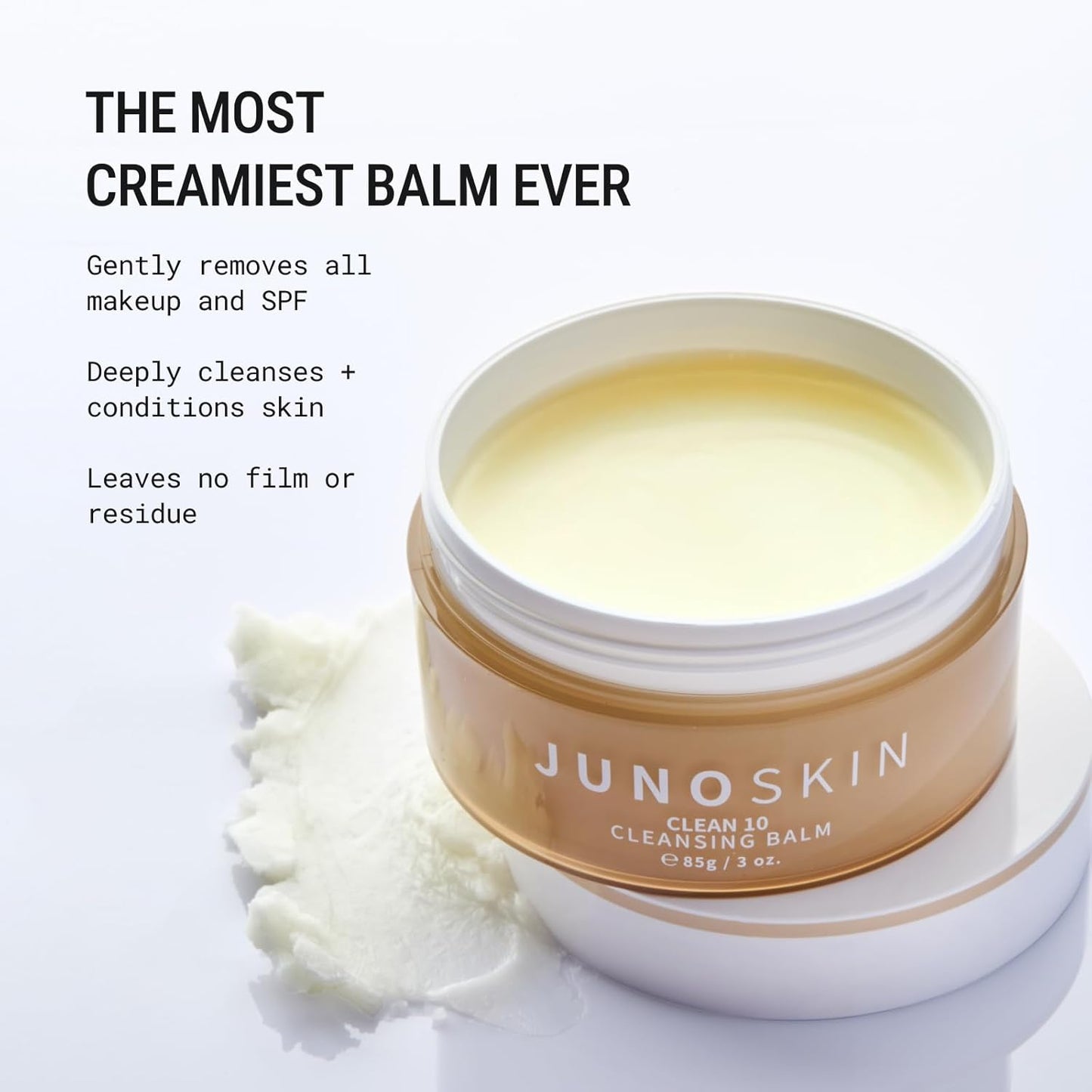 JUNO & Co. Cleansing Balm - 10 Ingredients Makeup Remover | 85g / 3.0oz