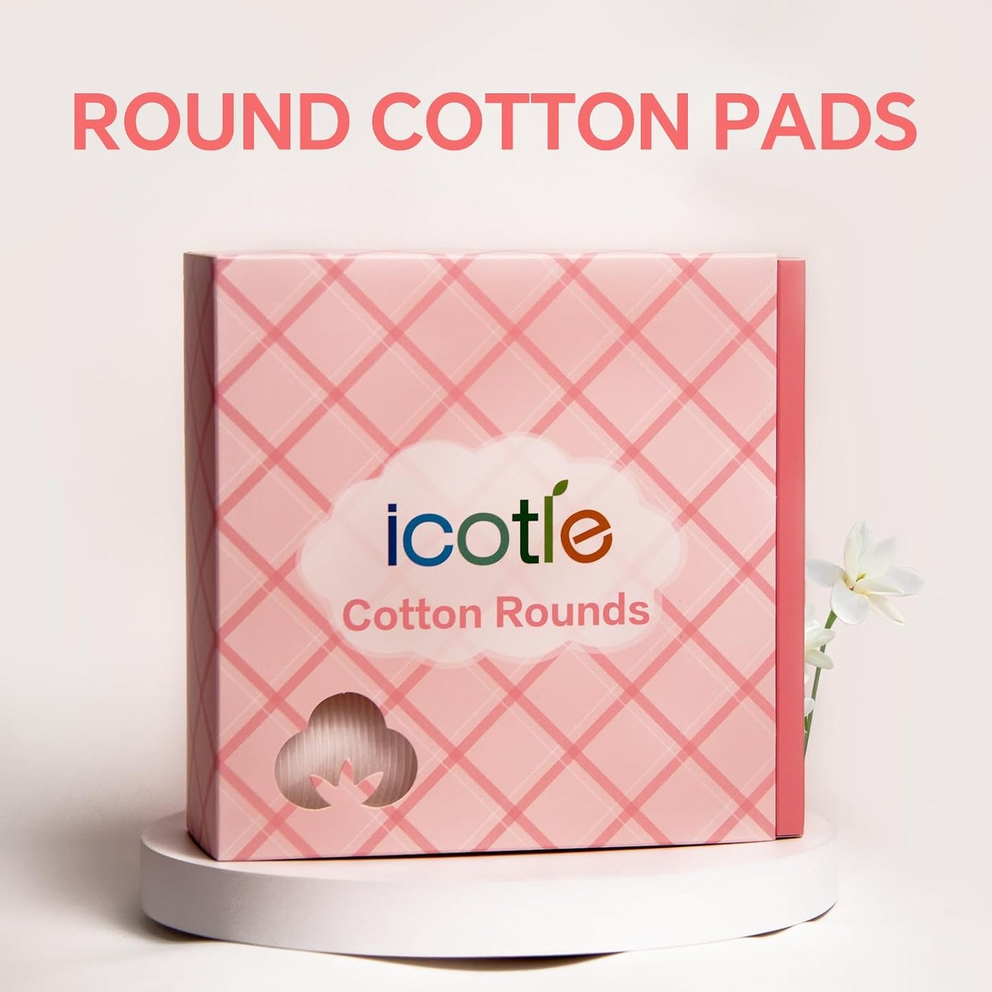 100% Pure Cotton Round Makeup Remover Pads - Lint-Free, Soft & Hypoallergenic | 210 Count