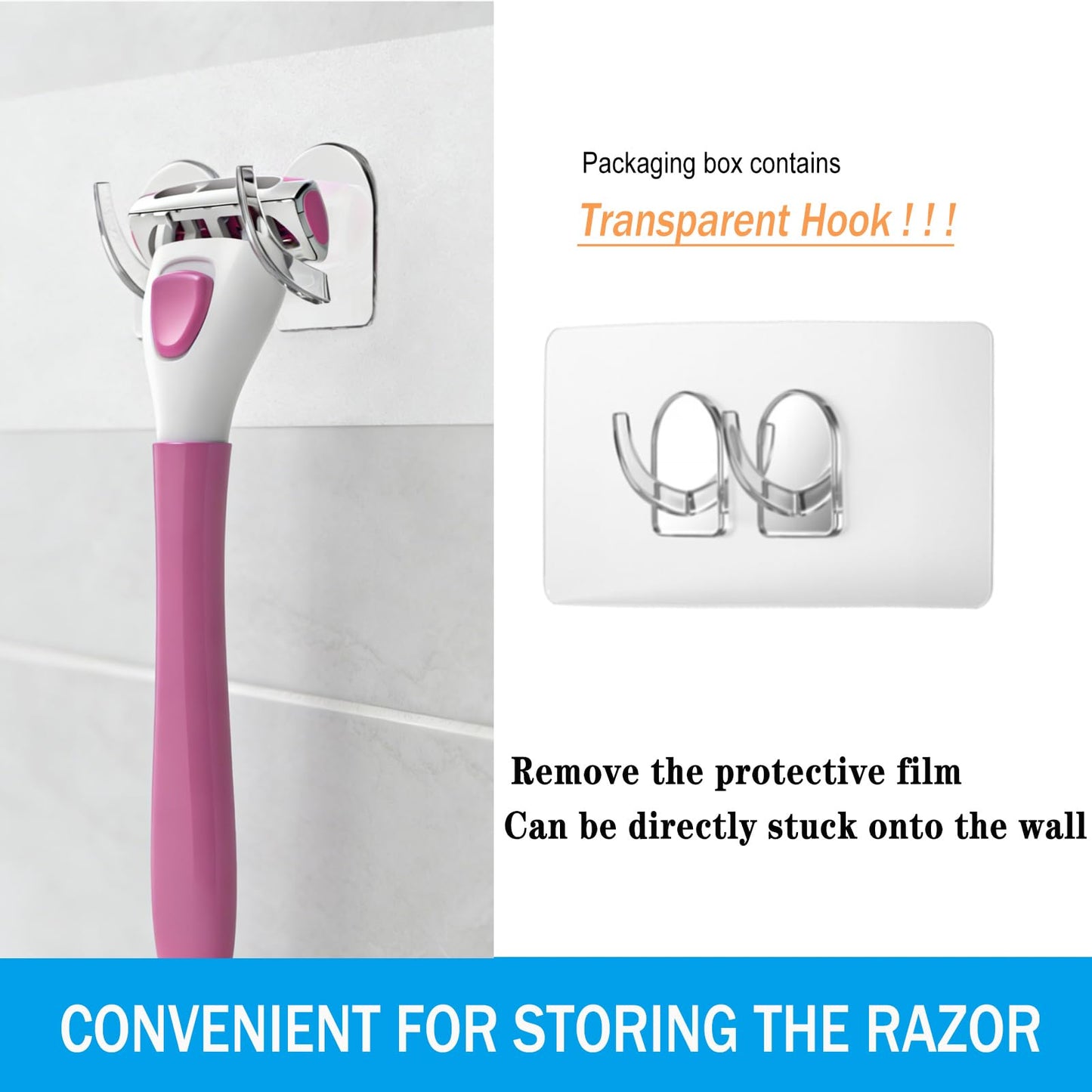 FYNEDGE Women's Safety Razor with 6 Replacement Blade Refills- 4 Blade Razors for Women, 1 Pink Handle Rubber Grip, 45° Pivoting Head, Lubricating Strip & Cleaning Brush for Smooth Shaving