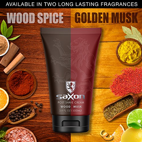 Saxon Post Shave Cream with Micro Moisturizing Beads - Woodspice