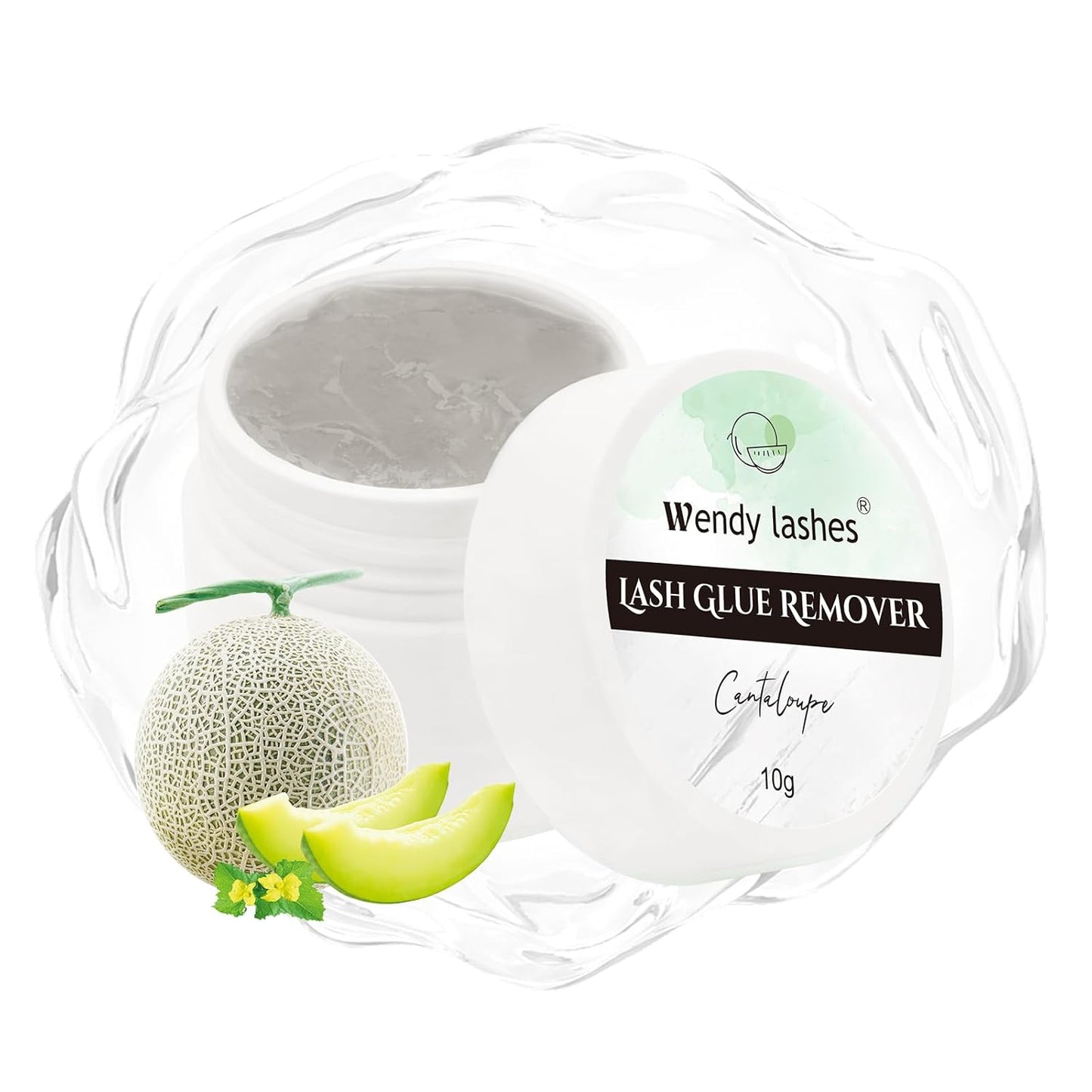 Eyelash Extension Remover Cream - Low Irritation Formula for Powerful Glue Dissolving | 10g Gray Hami Melon
