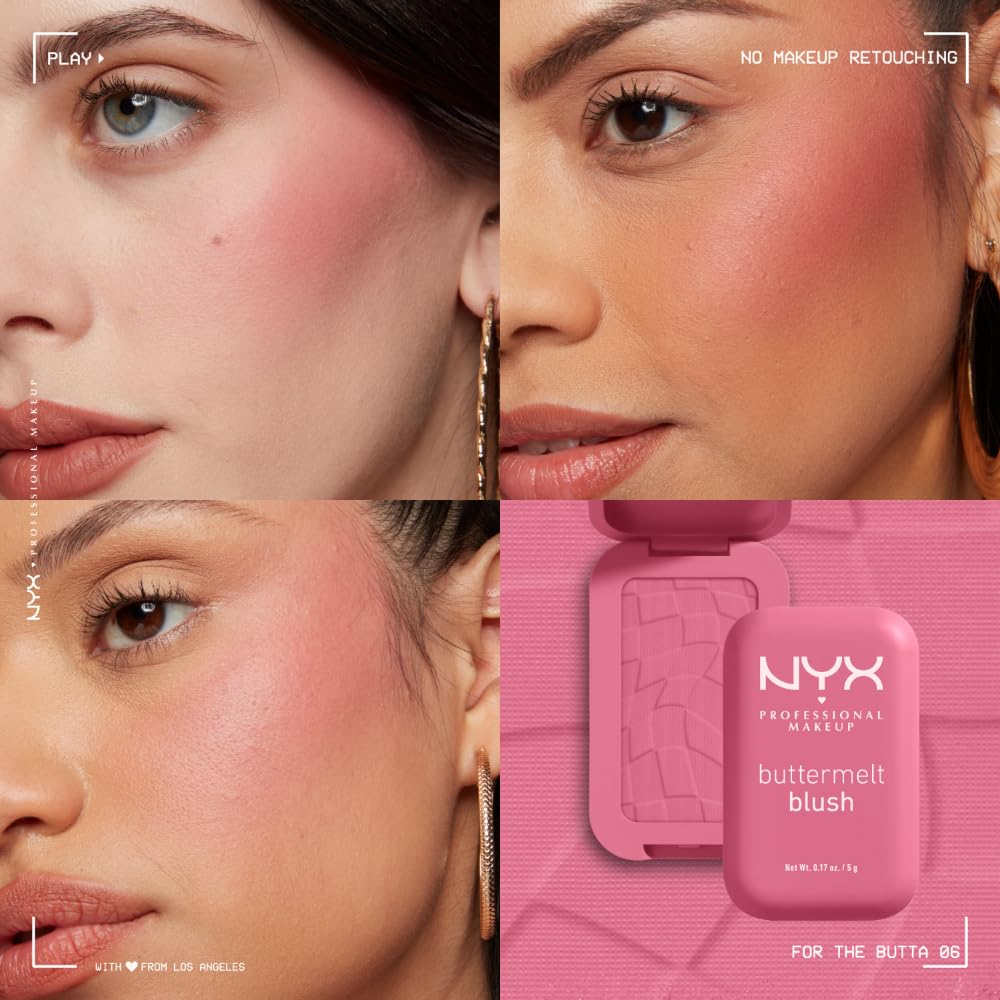 Buttermelt Powder Blush - Fade & Transfer-Resistant Vegan Formula | Up to 12HR Wear