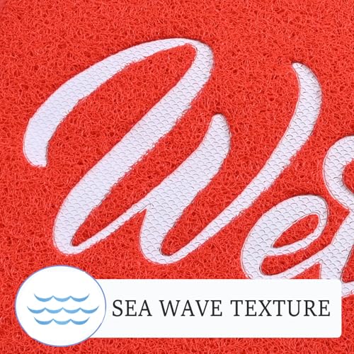 T.HENV Waterproof Christmas Door Mat - All-Season 32x20 Low Profile Entrance Mat