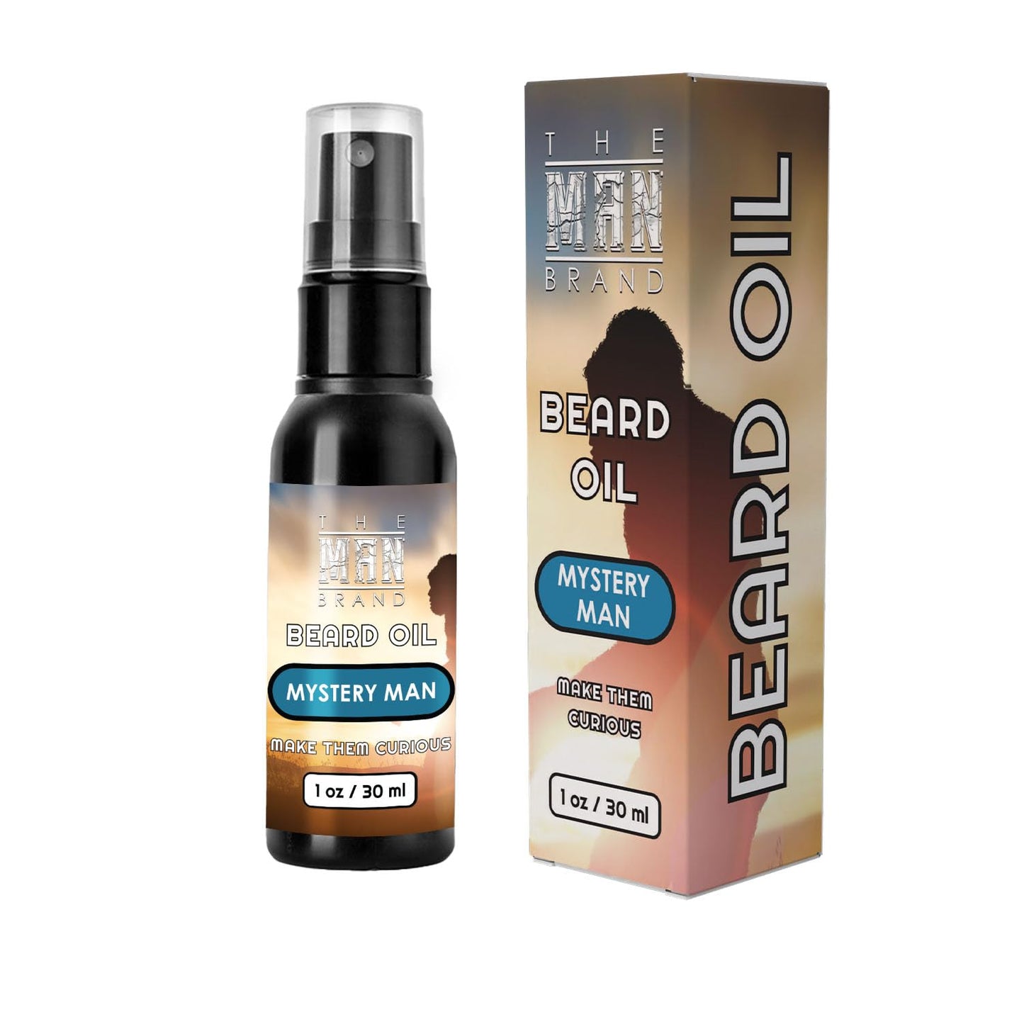 Mystery Man Beard Grooming Oil for Men – Natural Conditioning Formula for Beard Styling and Care with Alluring Beard Oil Blend for Softening and Hydration (1 Ounce, Mystery Man)