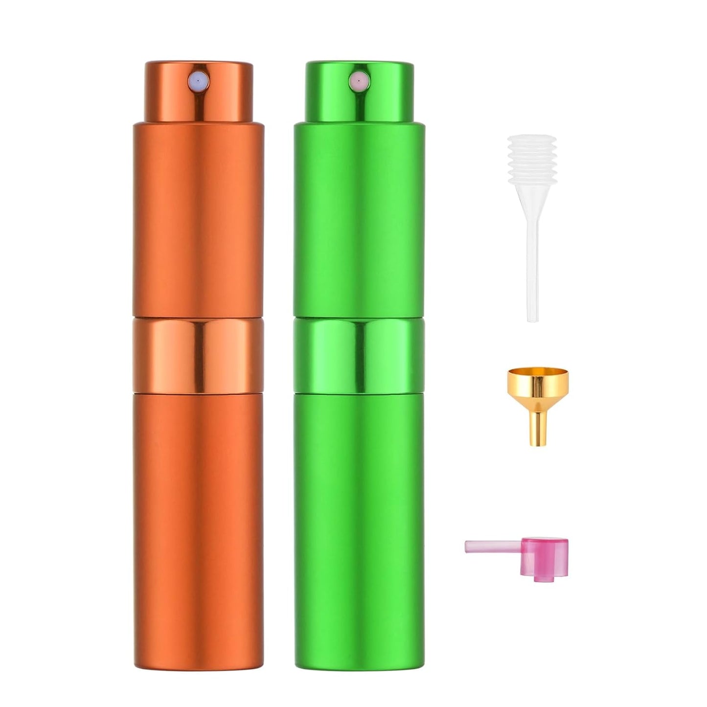 Tekson Travel Perfume Atomizer - Refillable Mini Cologne Spray Bottle | Portable Black Aftershave Dispenser (8ml)