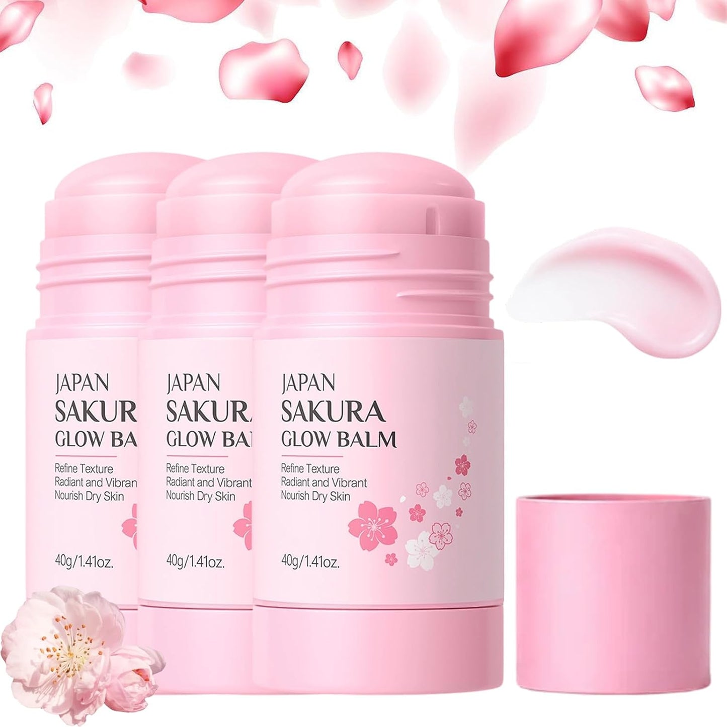 Japan Sakura Foot Heel Stick - Deep-Repair Anti-Aging Balm for Cracked Feet | Moisturizing & Softening, 1.4 Oz