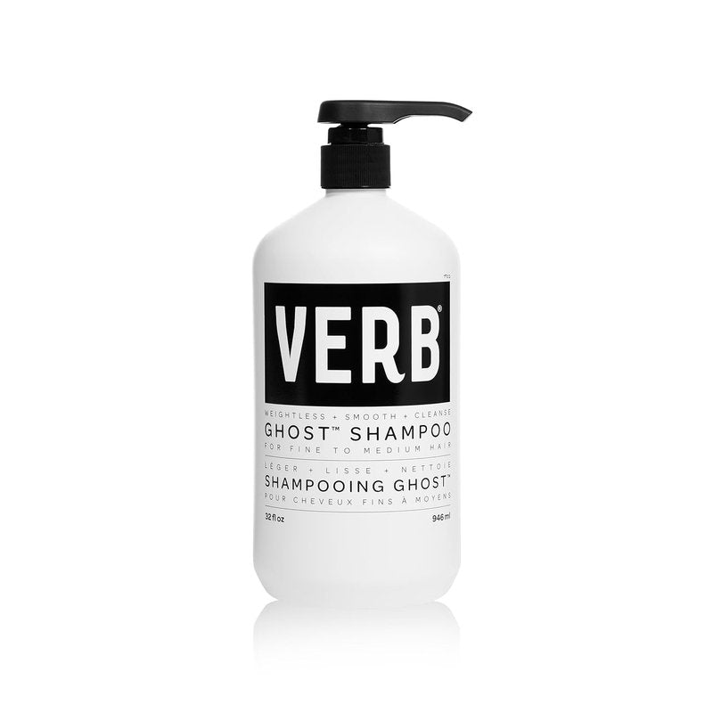 VERB Ghost Shampoo - Moringa Oil for Fine Hair - Vegan, Sulfate-Free | 12 oz