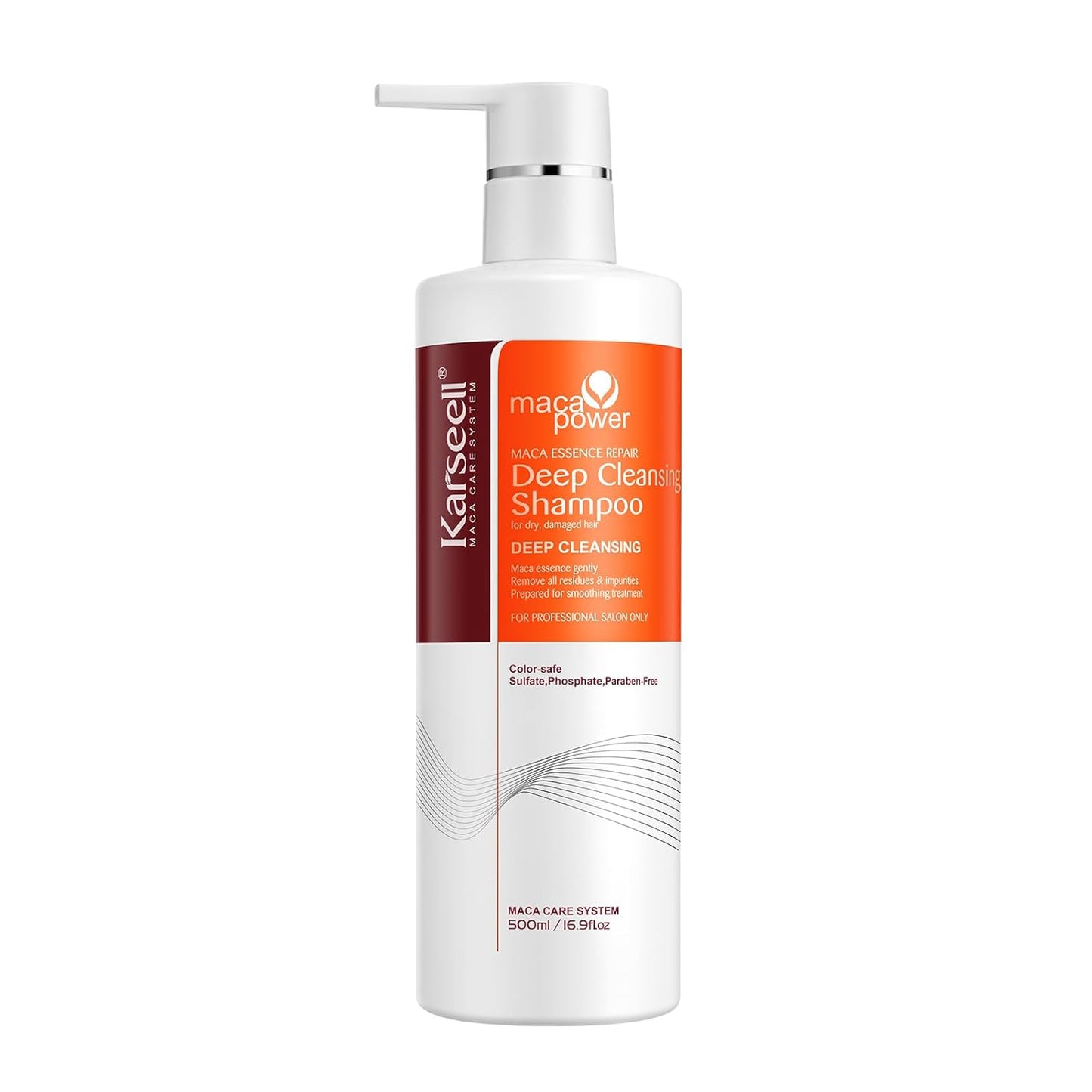 Deep Clean Clarifying Shampoo - Removes Buildup & Strengthens Hair Cuticle | 500ml for All Hair Types