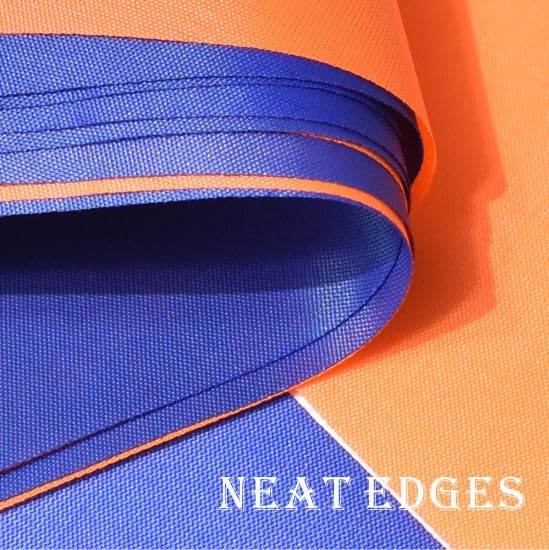 Orange and Blue Pennant Banner - 60ft Party Decoration for Events