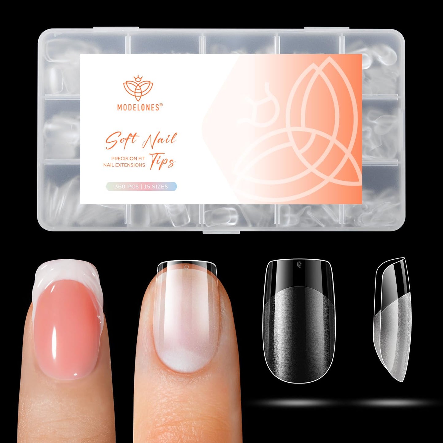 Rhinestone Nail Gem Glue - Super Strong No Wipe Adhesive with Dual-Use Brush | 2×5 ml