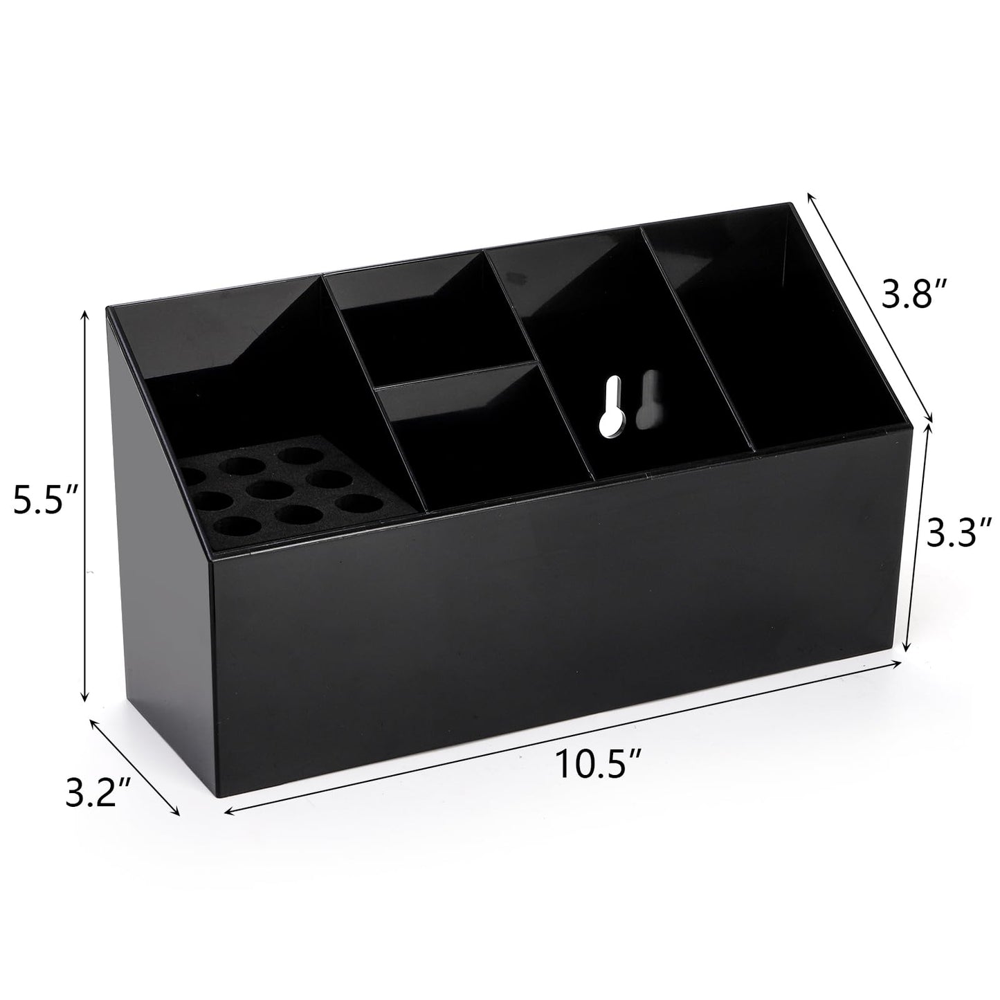 Hedume Hair Scissors Large Storage Box, Hair Salon Supplies Accessories Tool Station Desk Organizer Case, Salon Shear Holder, Professional Hairdressing Combs, Clips, Brushes Storage Racks Tool Box