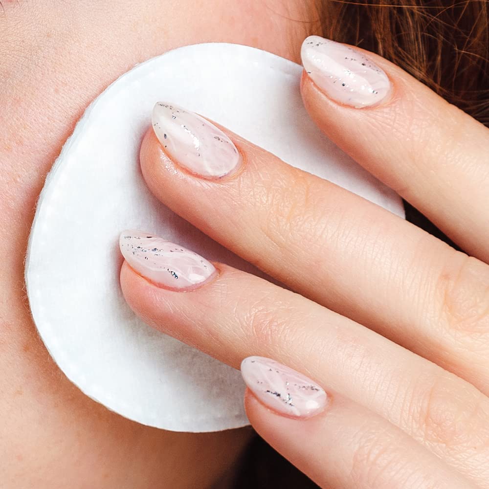 Exfoliating Makeup Remover Cotton Rounds - Dual-Sided Textured, 100 Count