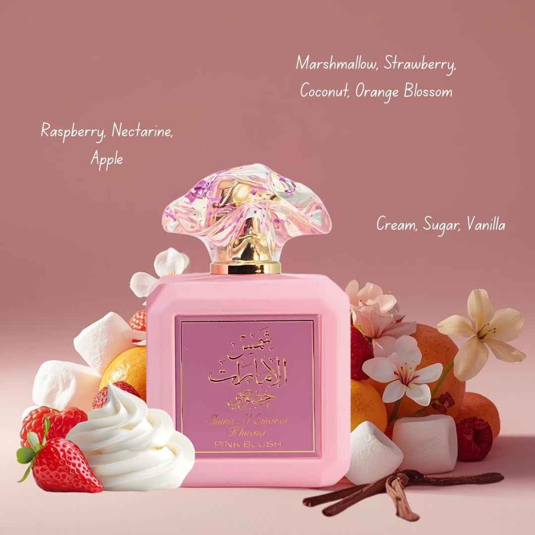 Ard Al Zaafaran Pink Blush Eau de Parfum Spray - 100ml | Elegant Fragrance for Women