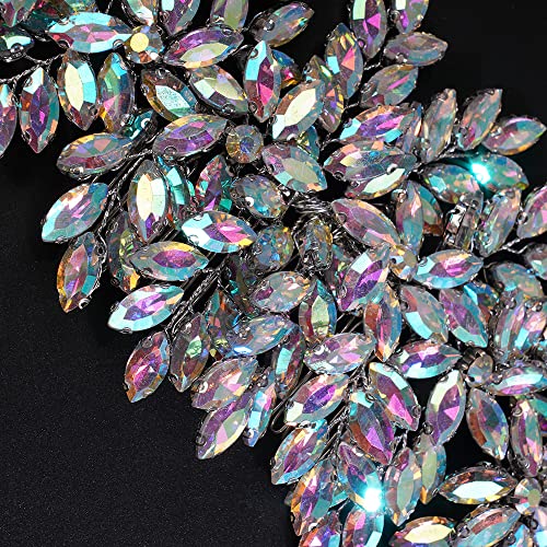 JWICOS AB Crystal Wedding Hair Comb for Women & Girls - Bridal Hair Accessory