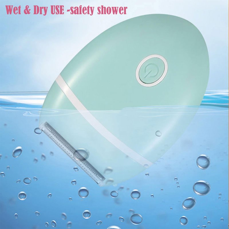 Electric Hair Shaver for Women: Compact, Cordless Wet & Dry Razor for Smooth Body & Dual Trimmers – Bikini Line and Quick, Travel-Friendly.BEAUTISILK (Green)