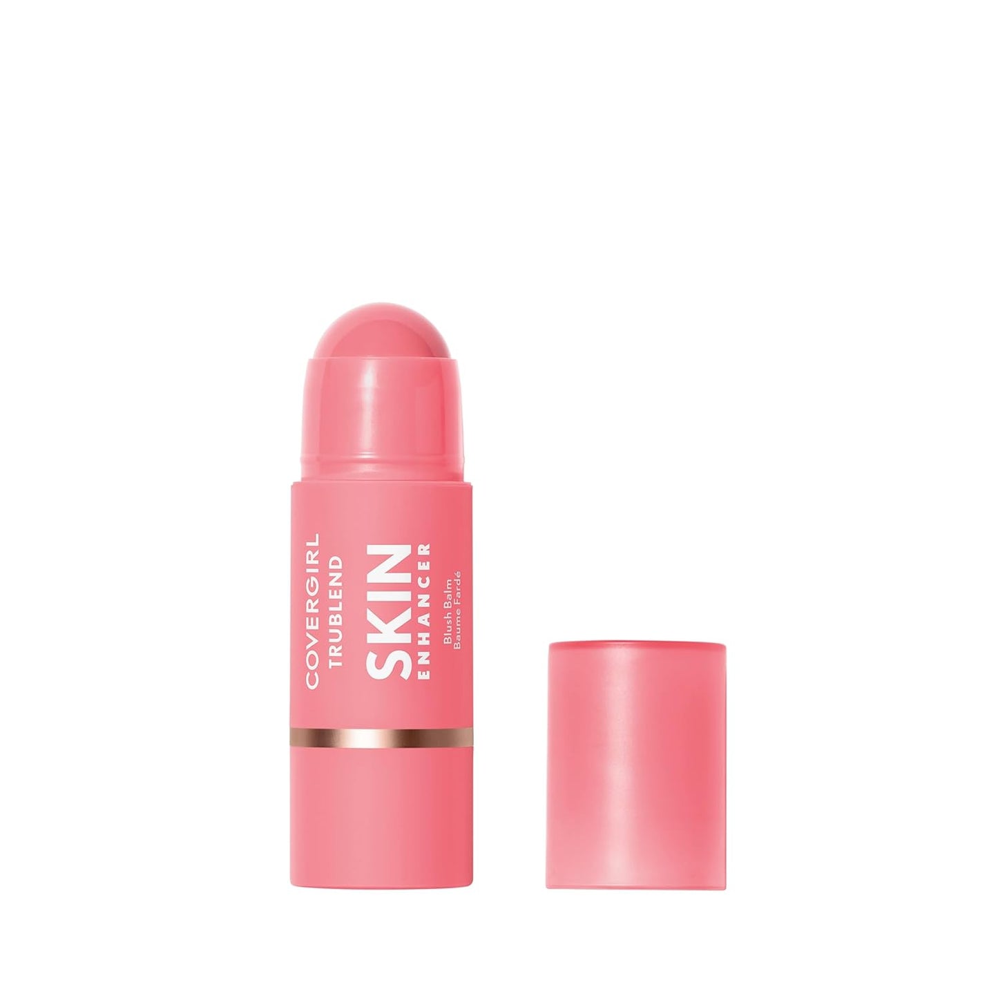 COVERGIRL Trublend Blush Balm Stick - Vegan Formula, Non-Greasy, Effortless Application | 200 Pink Sprinkle (Bright Pink)