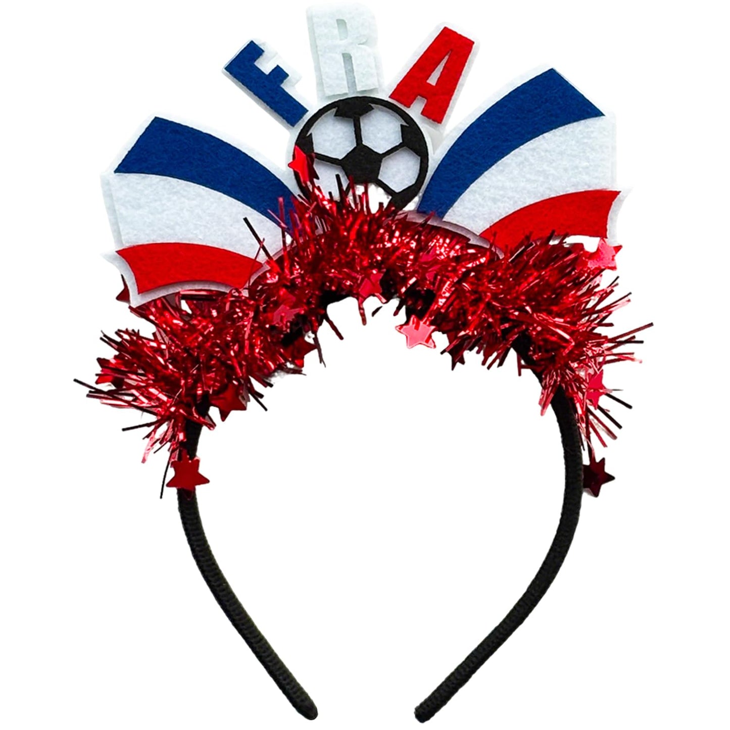 KASOICRA France Flag Headband Football Hair Hoops World Cup Party Headbands for Soccer Fans for Soccers Accessories Women Men Soccers Hair Bands Game Day Sports Hair Decoration 1Pcs