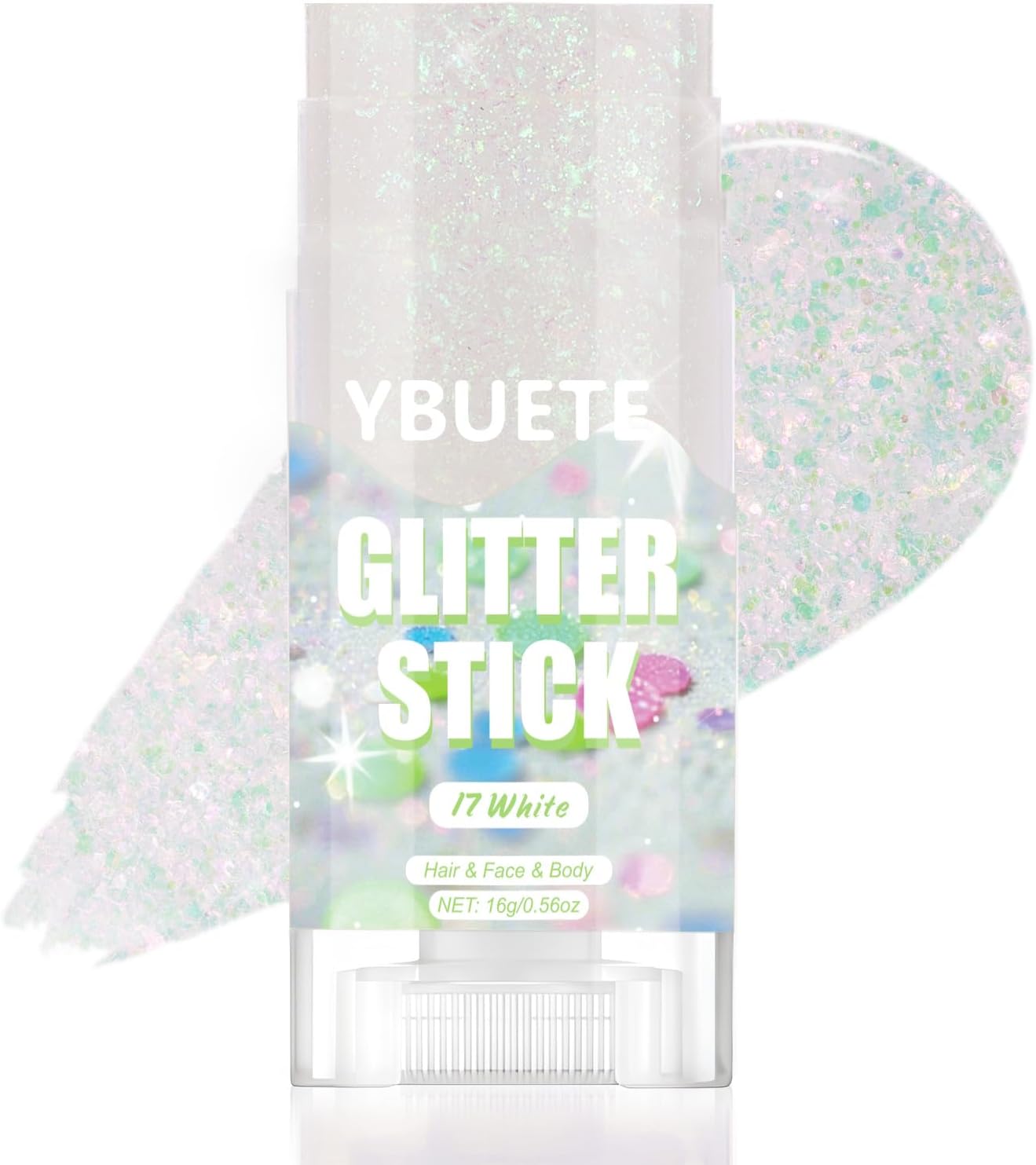 Red White Blue Star Face & Body Glitter Stick - Patriotic Makeup for 4th of July | USA Flag Accessory