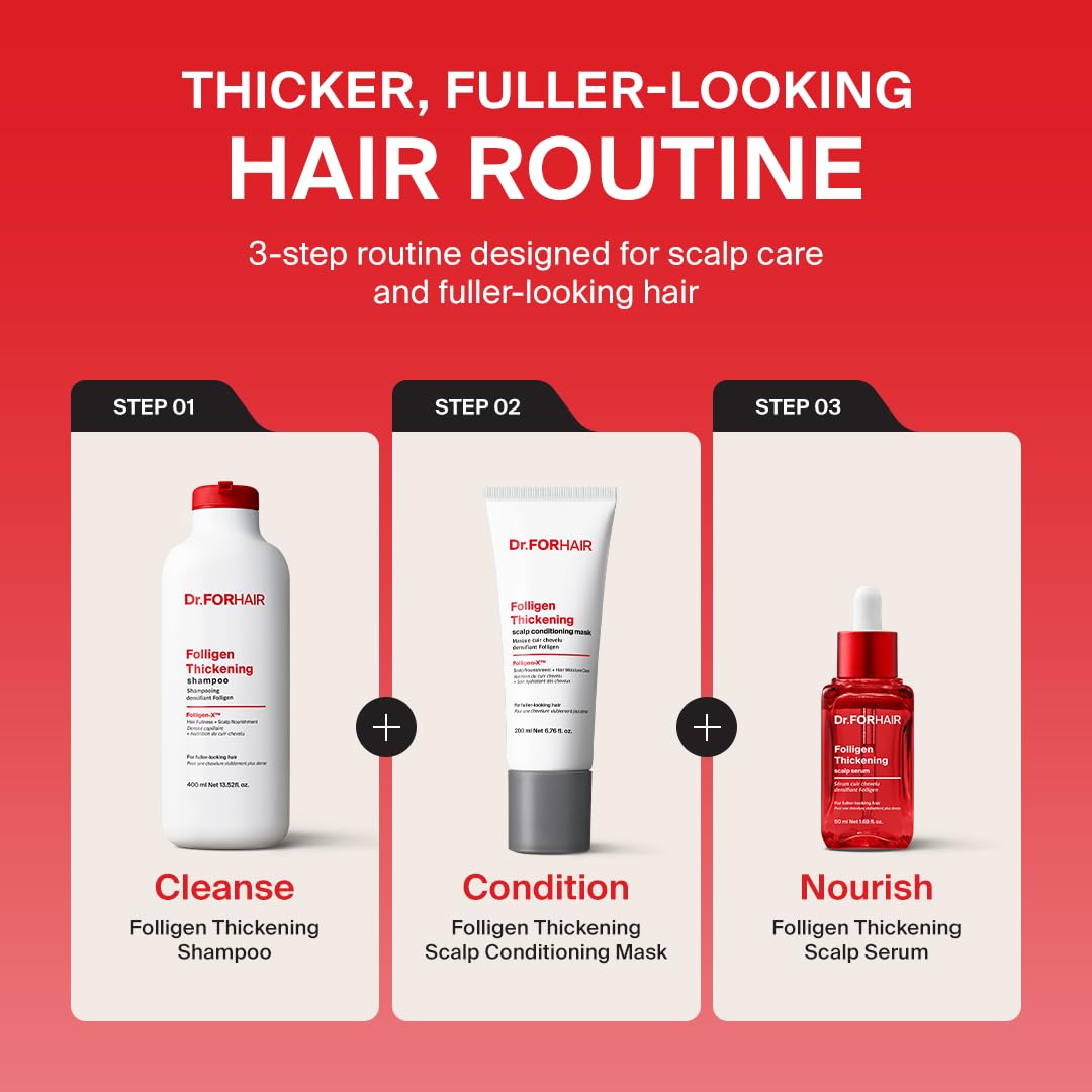 Folligen Thickening Scalp Conditioning Mask - Nourishing Biotin, Keratin & Peptides | 6.76 oz Hair Treatment