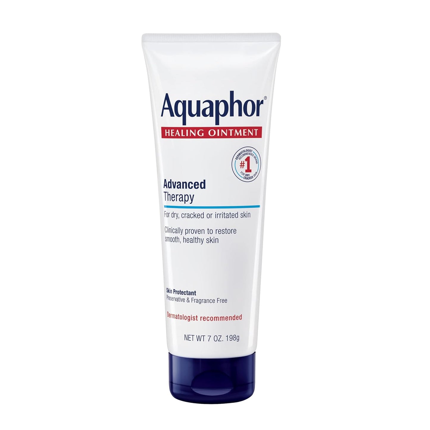 Aquaphor Healing Ointment - Advanced Therapy Skin Protectant for Dry Skin | 7 Oz Tube