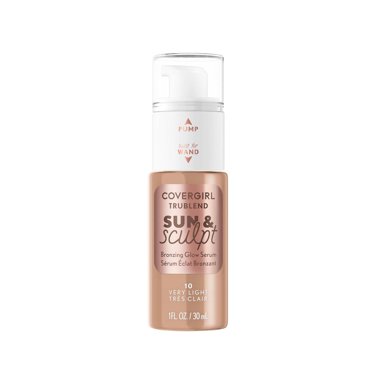 COVERGIRL TruBlend Bronzing Glow Serum - Buildable Radiant Finish | 10 Very Light Shade