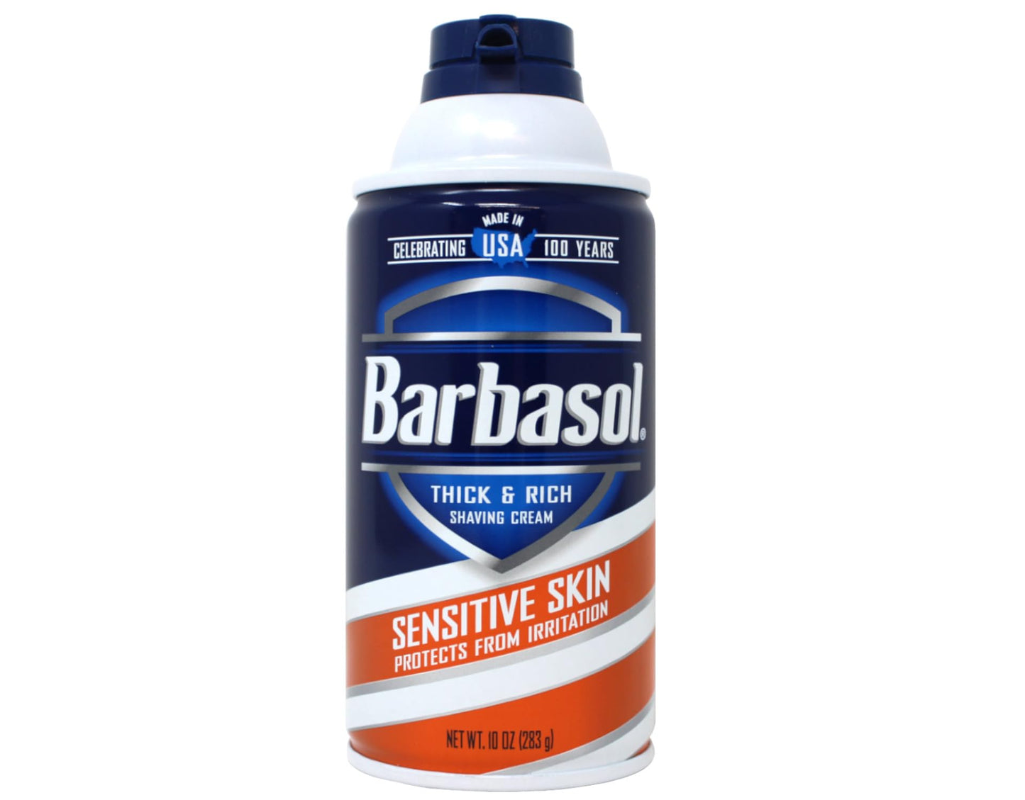 Barbasol Sensitive Skin Thick and Rich Shaving Cream, 10 Ounce Pack of 2