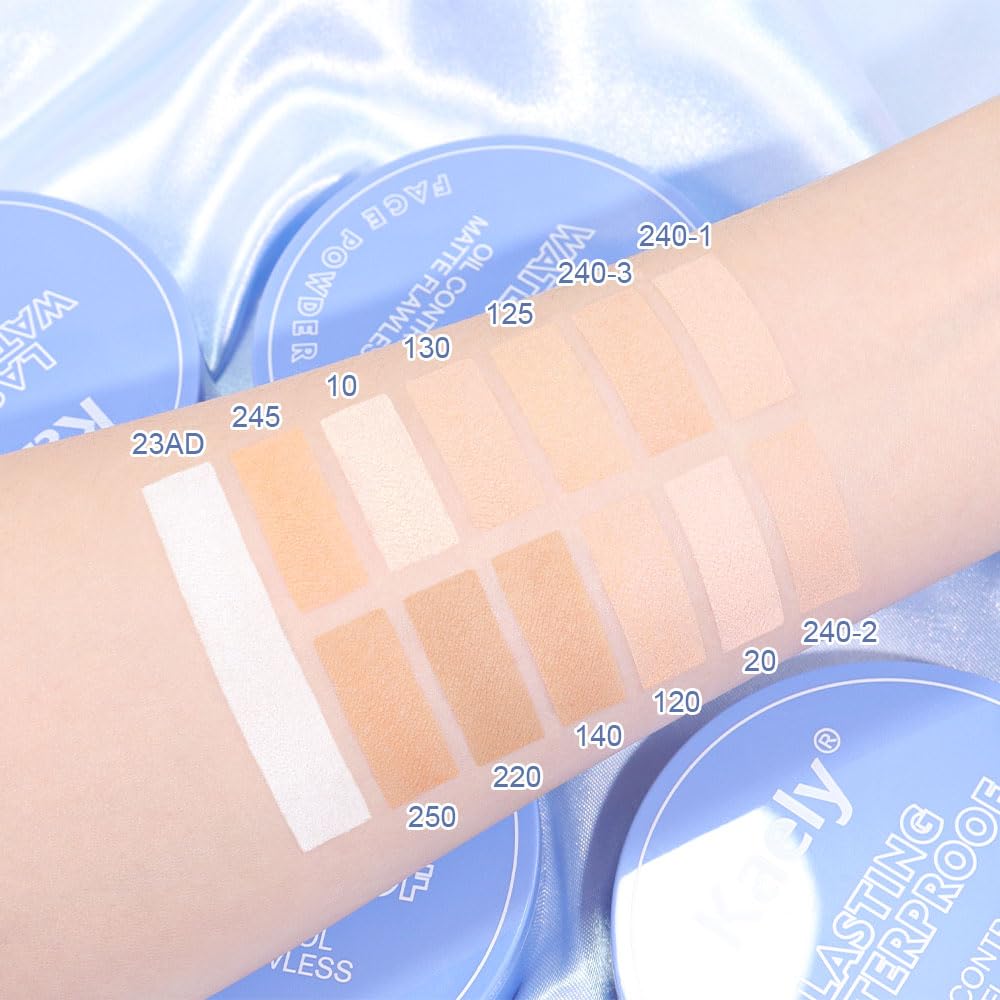 Translucent Oil Control Pressed Face Powder - Waterproof & Lightweight Makeup | 10 Porcelain