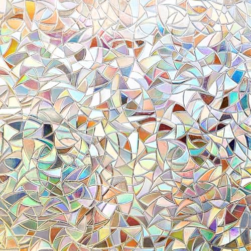 Finnez Stained Glass Window Privacy Film - 17.5" x 118.1"