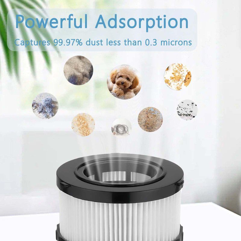 DC5151H Replacement HEPA Filter Compatible with dewelt DC5151H DC515 DCV517 Wet Dry Vacuum