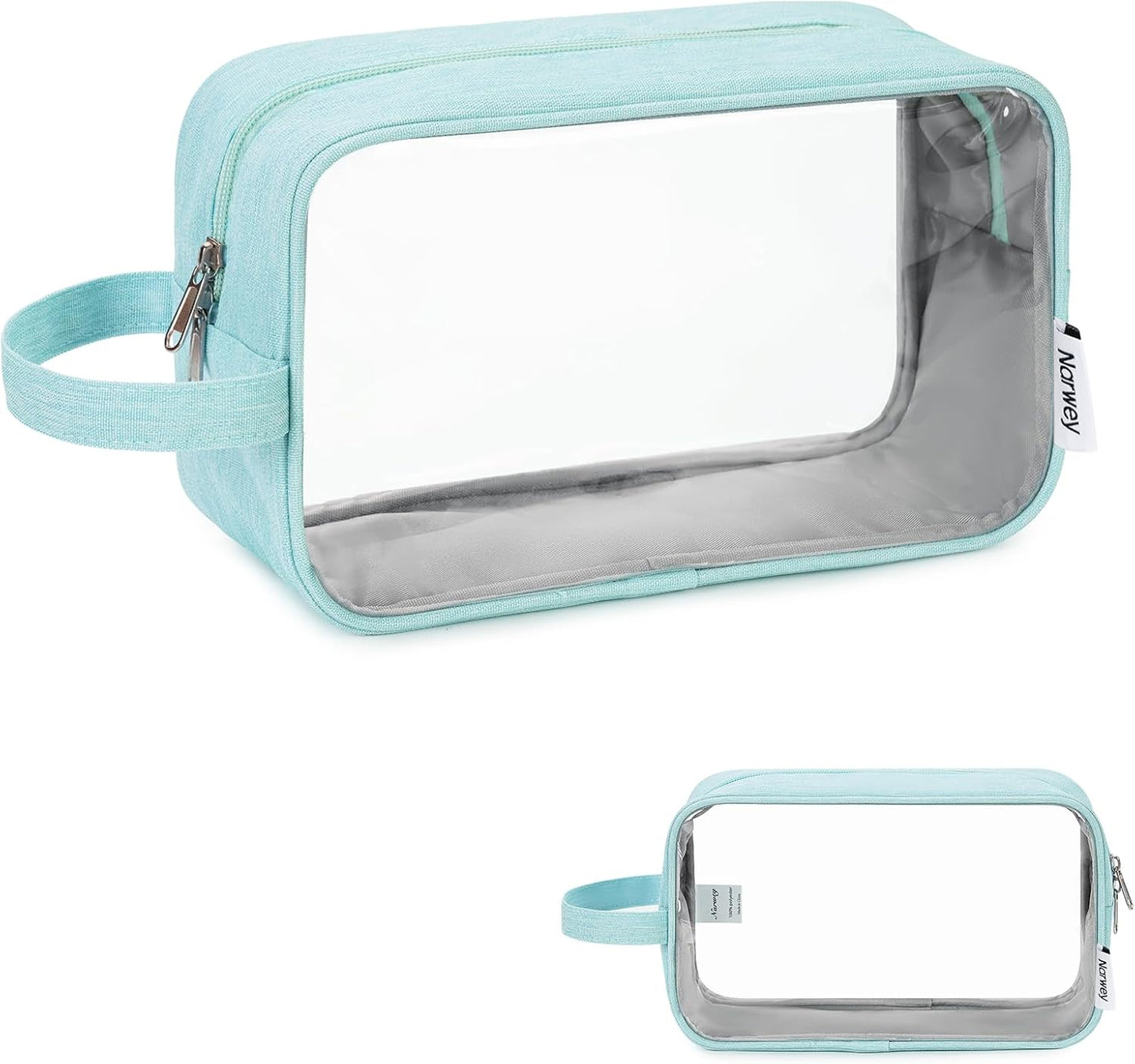 Travel Toiletry Bag for Women - Mint Green Dopp Kit Organizer for Cosmetics & Toiletries