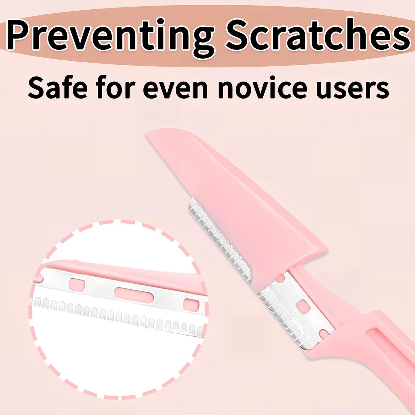 Dermaplaning Tool Kit,Face Razors,Facial Hair Removal for Women Sensitive Skin,Eyebrow Trimmer for Women(3 PCS)