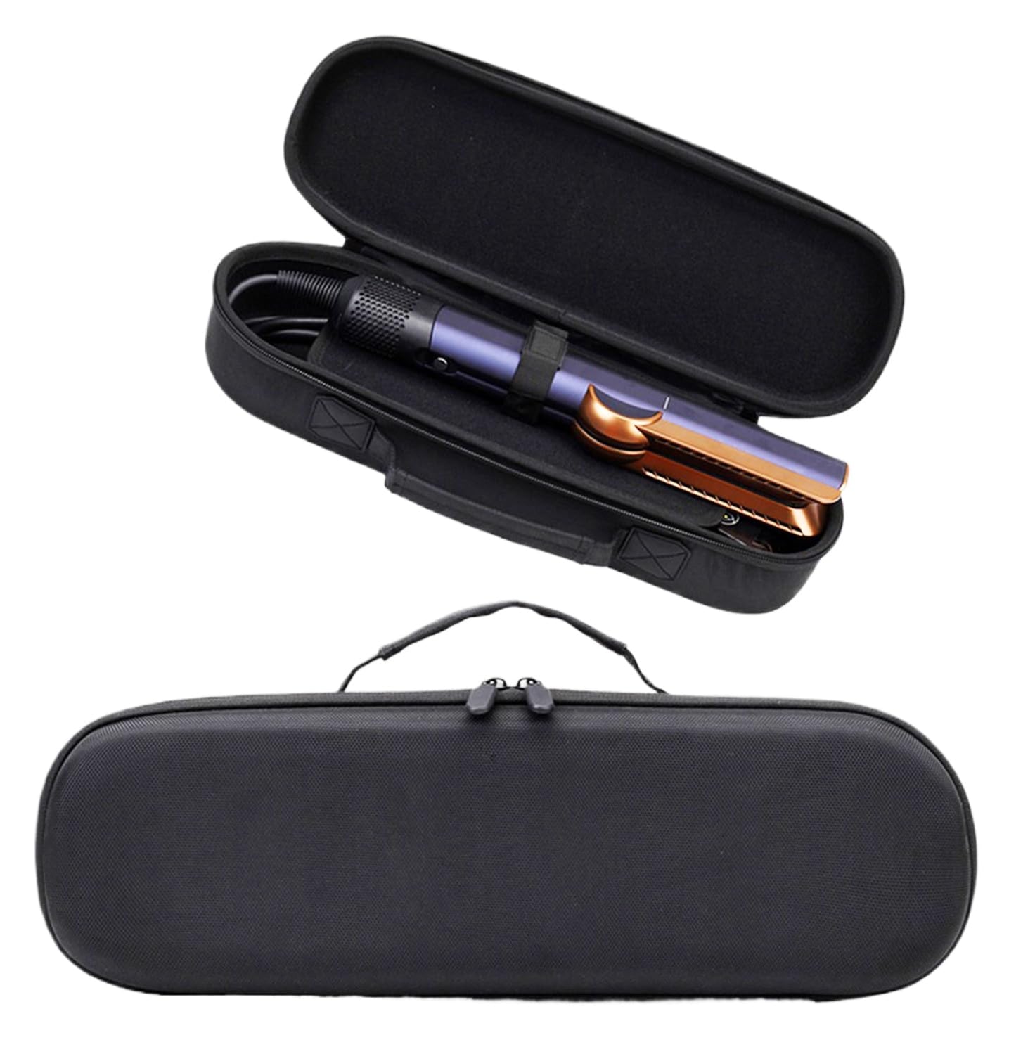 BUBM Travel Case for Airstrait Straightener/Corrale Styler Straightener,Airstrait HT01 Accessories Tools Hard Case, Waterproof Storage Bag - Black