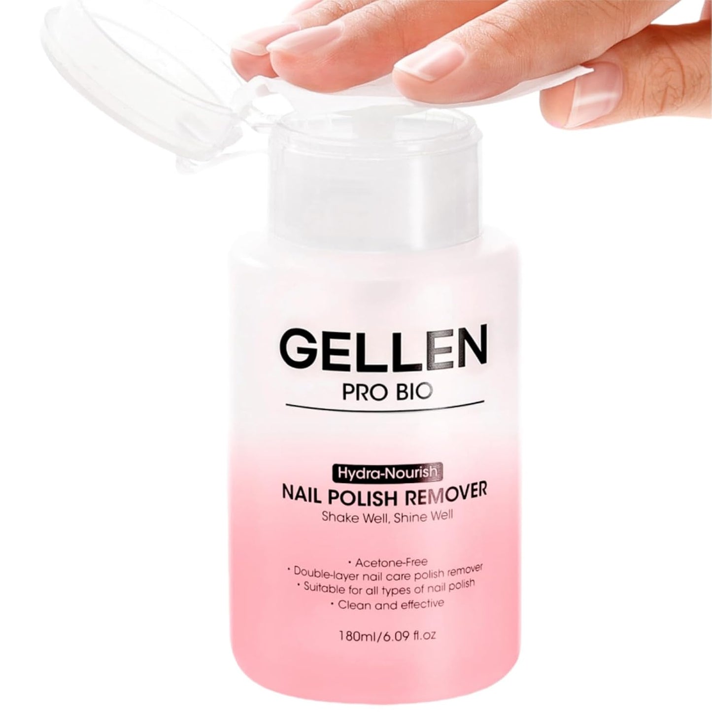 Non Acetone Nail Polish Remover - Quick Dry Formula, Gentle Pump | 6.09 Fl Oz