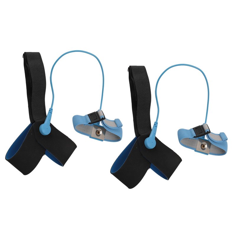 2 Pcs ESD One Size Fits All Anti Static Heel Grounder Straps, Adjustable ESD Shoes Straps with Buckle, Anti Static Foot Heel Straps for Grounding and Protecting Electronics Against Electric Shock