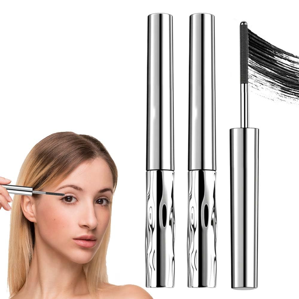 Metal Wand Waterproof Mascara - Long-Lasting 3D Curling, Smudge-Proof & Washable | Black