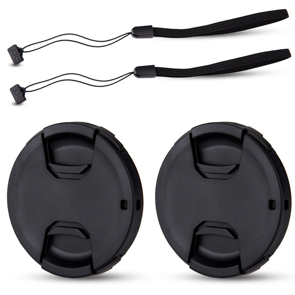 JJC 2-Pack 82mm Front Lens Cap Cover with Deluxe Cap Keeper for Sigma 24-70mm f2.8 DG DN II, Nikon Z 24-70mm f2.8 S, Canon RF 15-35mm f2.8 L, EF 24-70mm f2.8L & Other Lenses with 82mm Filter Thread