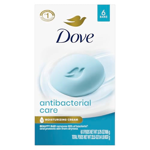Dove Antibacterial Care Beauty Bar Soap - Moisturizing 6 Count