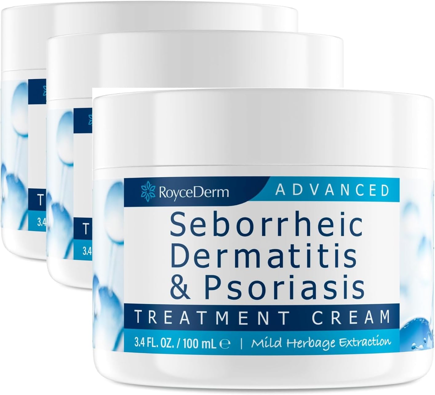 Seborrheic Dermatitis & Psoriasis Treatment Set - Scalp Therapy Cream, Shampoo & Conditioner for Itching, Flaking Relief | 3-Piece System