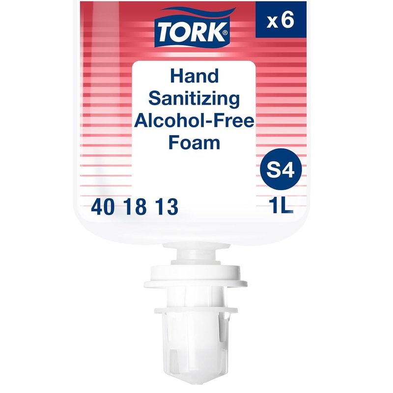 Tork Hand Sanitizing Foam - Alcohol-Free, Gentle Formula | 6 x 1L Bottles