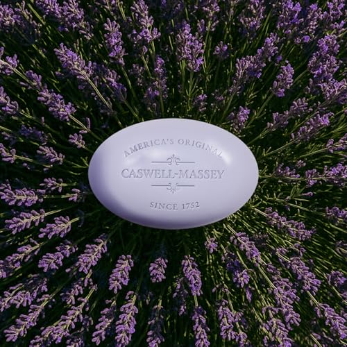 Caswell-Massey Lavender Bar Soap 5.8 oz – Triple-Milled, Plant-Based, Cruelty-Free