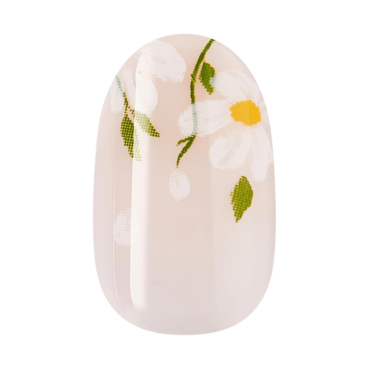 Kiss Impress No Glue Mani Press On Nails - Velvet Bunny Design, Green Oval Shape | Short Size, 30 Nails & Accessories